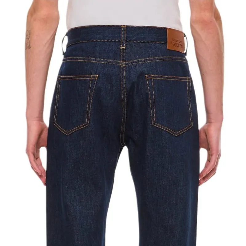 Alexander McQueen Graffiti Straight Jeans-3