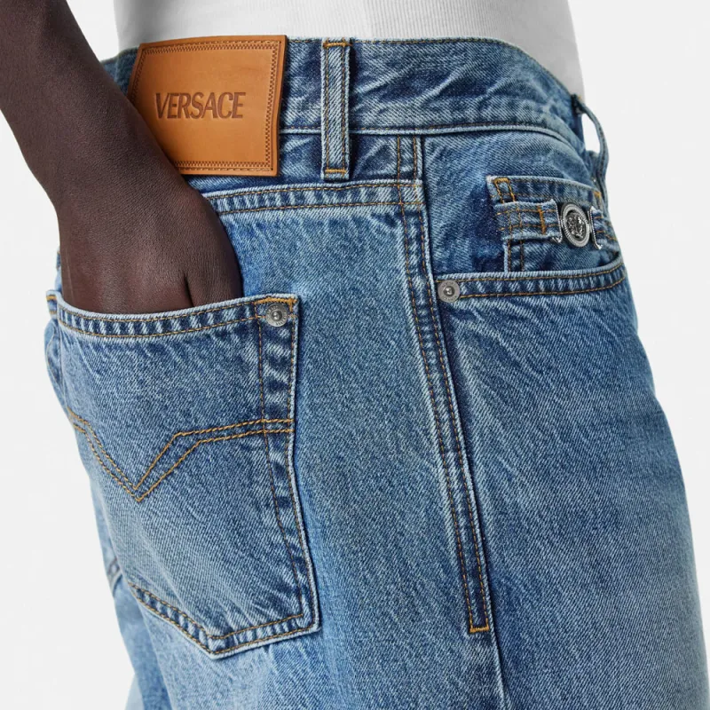 VERSACE Wide leg Jeans-4