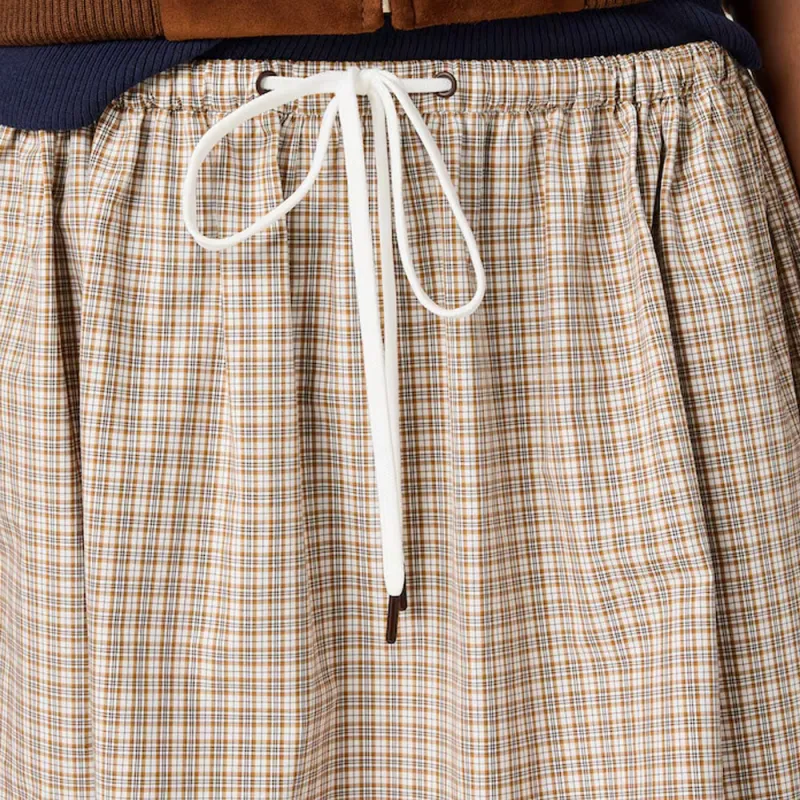 MIU MIU Checked Mini Skirt-5