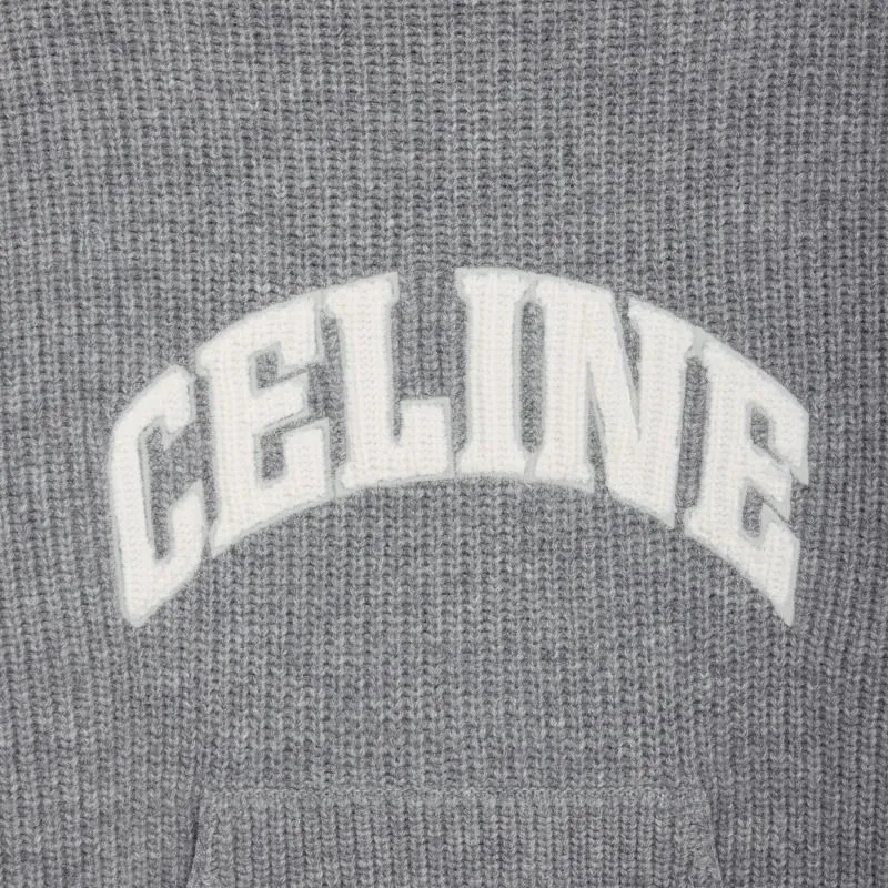 CELINE Sweatshirts Women's Gray-3