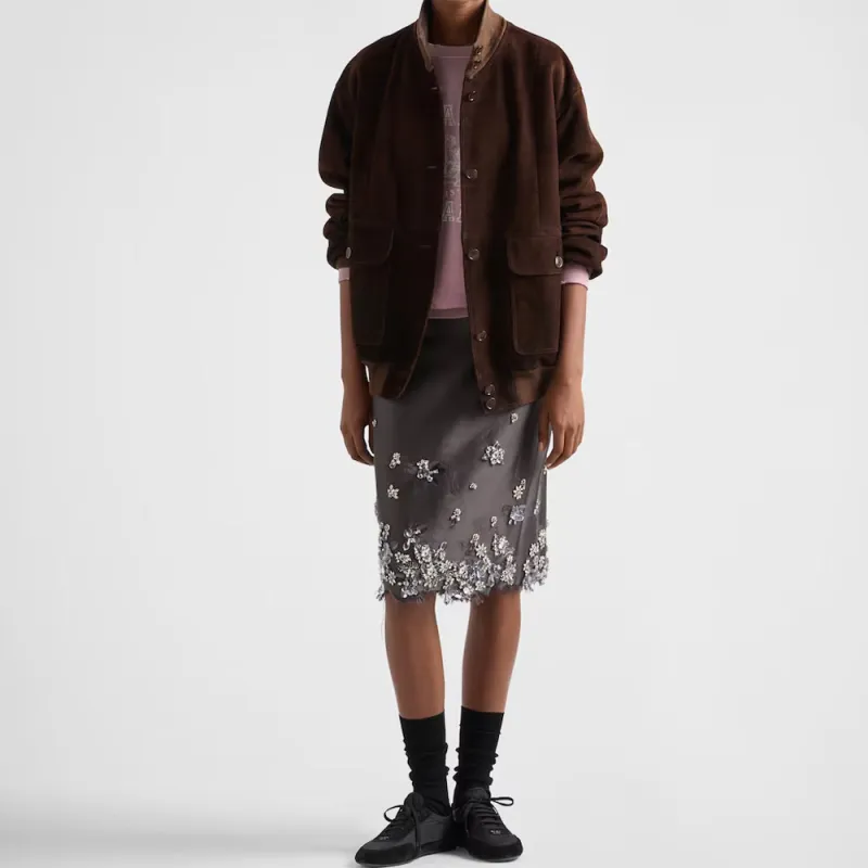 PRADA Long-Sleeved Button-Up Jacket-1