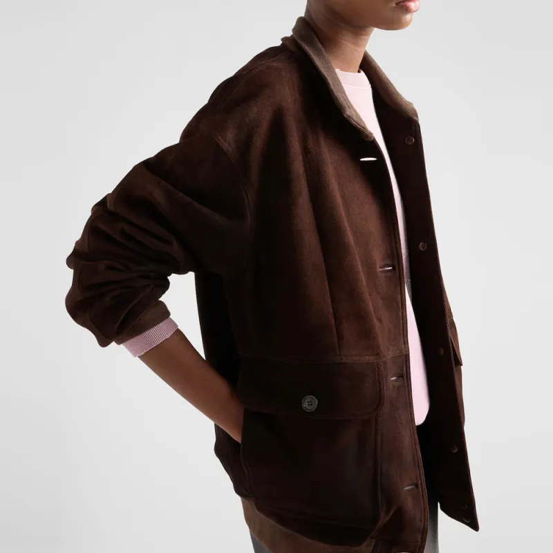 PRADA Long-Sleeved Button-Up Jacket-3