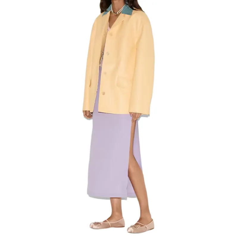 GUCCI SS25 Casual Long Skirt Women's Light Purple-4