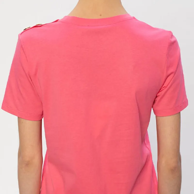 BALMAIN T-Shirts Women's Pink-4