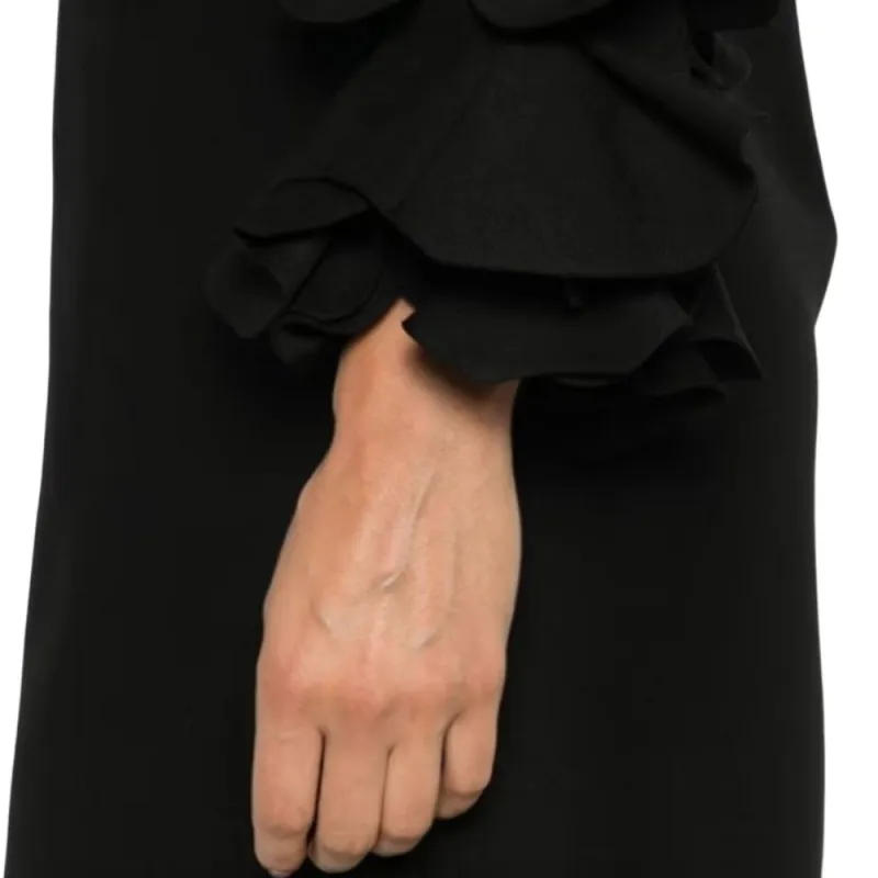 Valentino Floral Embellished Crewneck Dress-4