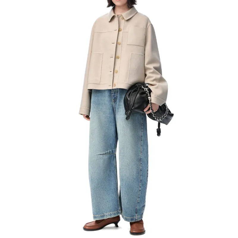 LOEWE Workwear Jacket 'Light Beige Melange'-1