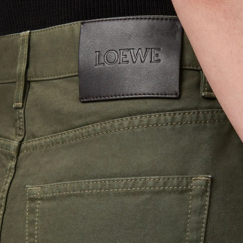LOEWE Skirt 'Khaki Green'-4