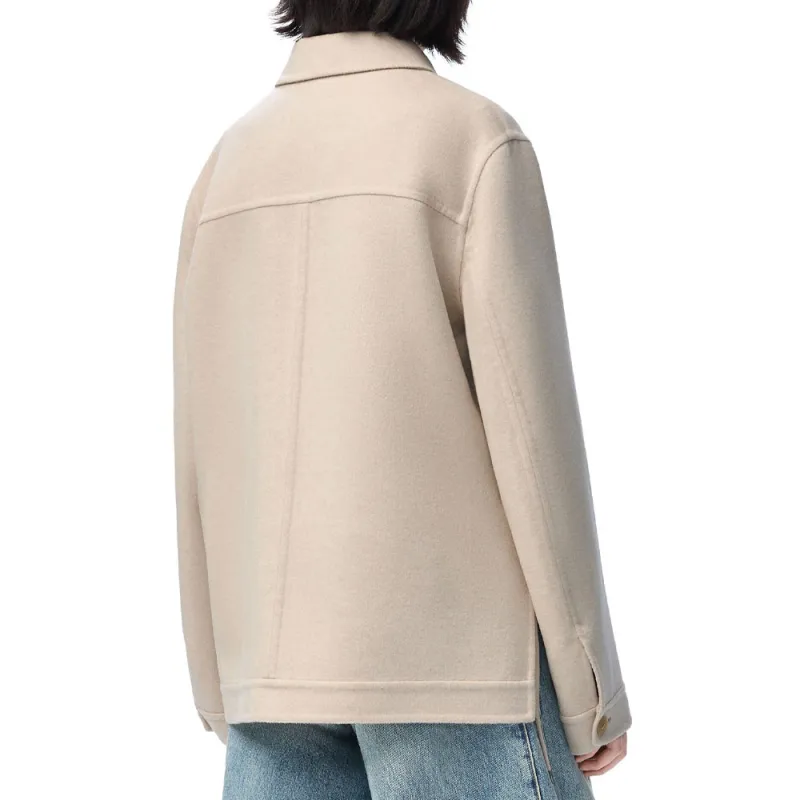 LOEWE Workwear Jacket 'Light Beige Melange'-3