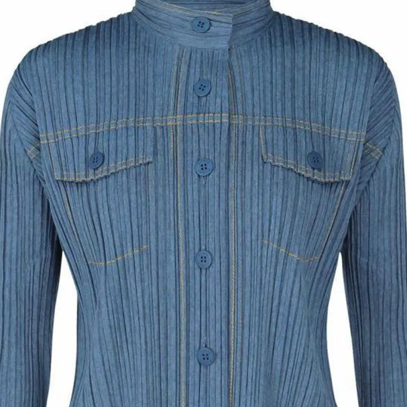 PLEATS PLEASE ISSEY MIYAKE Jackets Women's Blue-1
