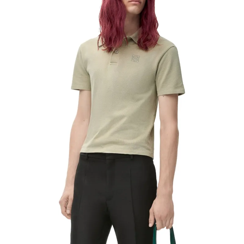 LOEWE SS25 Polo Shirt Men's Sage Green-1