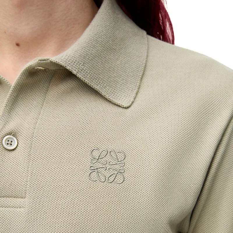 LOEWE SS25 Polo Shirt Men's Sage Green-4