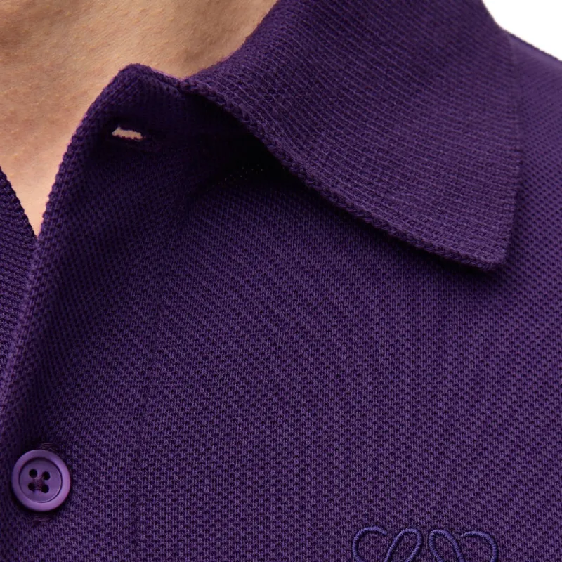 LOEWE SS25 Polo Shirt Men's Purple-4
