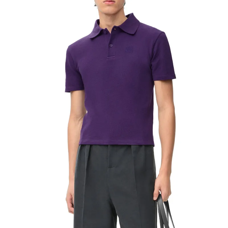 LOEWE SS25 Polo Shirt Men's Purple-2