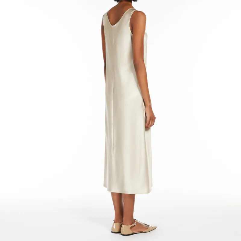 MaxMara Sleeveless Dress Women's Beige-3