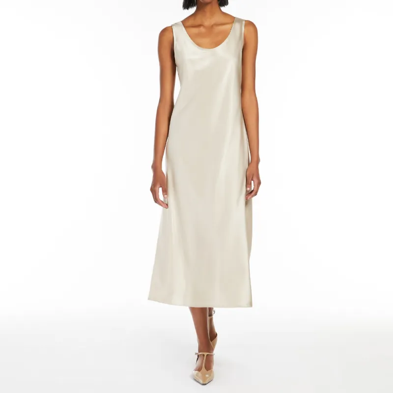 MaxMara Sleeveless Dress Women's Beige-1