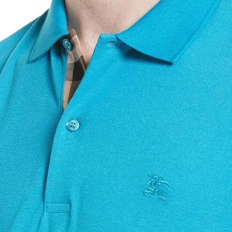 Burberry Polo Shirts Men Blue-3