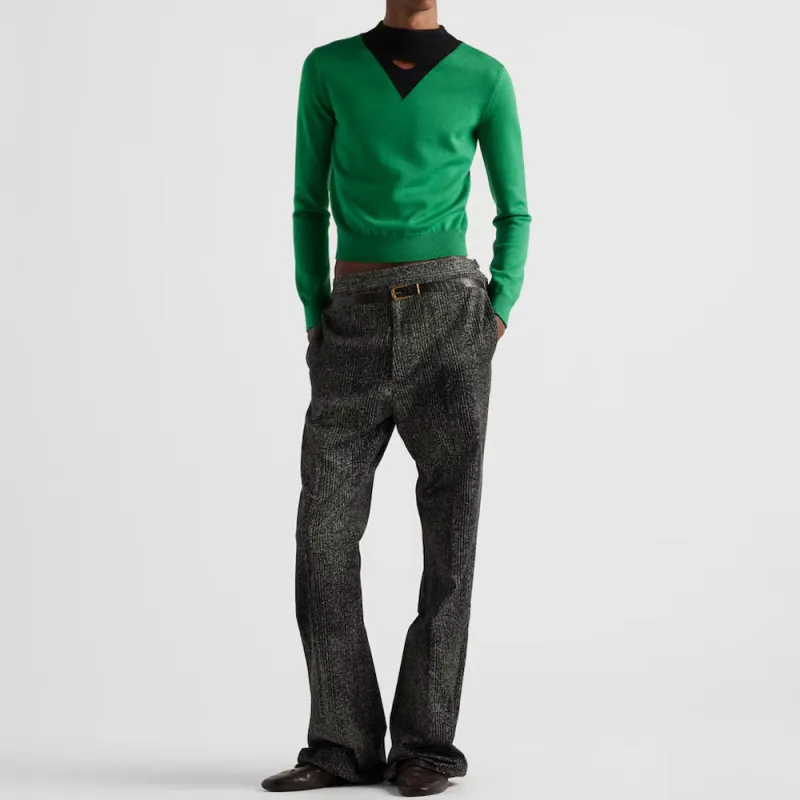 PRADA Sweaters Men Green-1