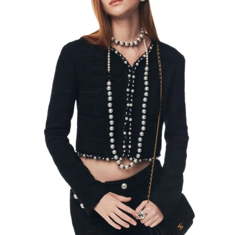 CHANEL 25P Jackets & Coats Women's Black-2