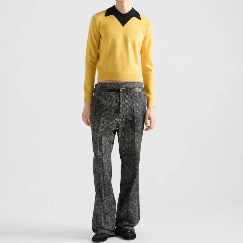 PRADA SS25 Sweater Men's Yellow-1