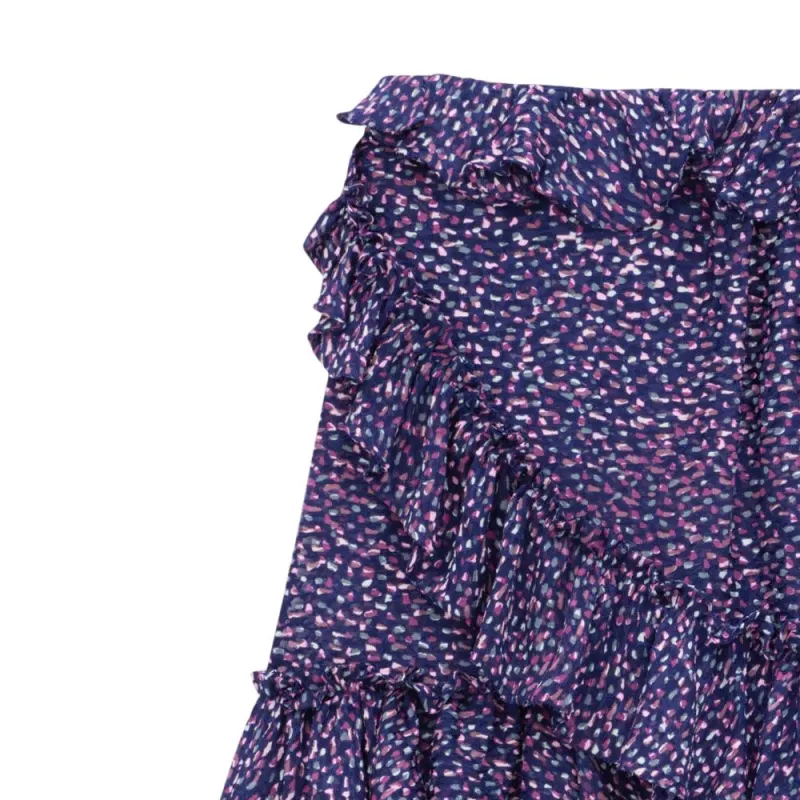 SAINT LAURENT Ruffled Wrap Skirt-3