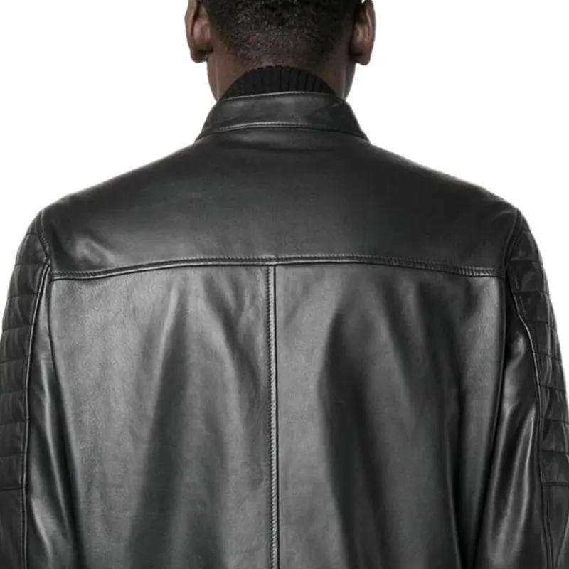 DSQUARED 2 Leather Jackets Men Black-4