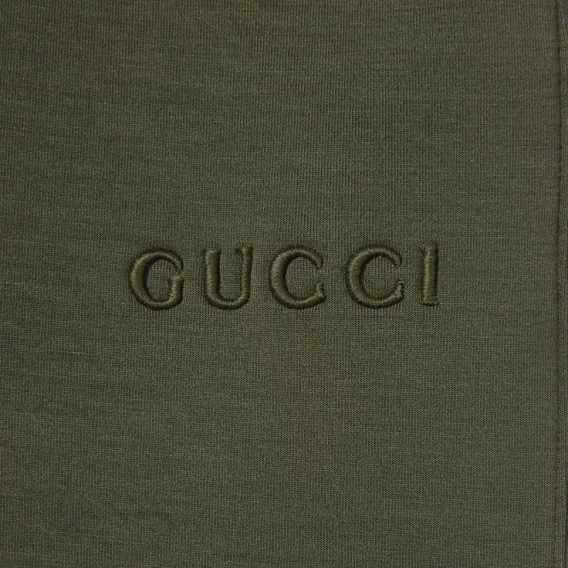 GUCCI SS25 Knitted Sports Pants Men's Dark Green-4