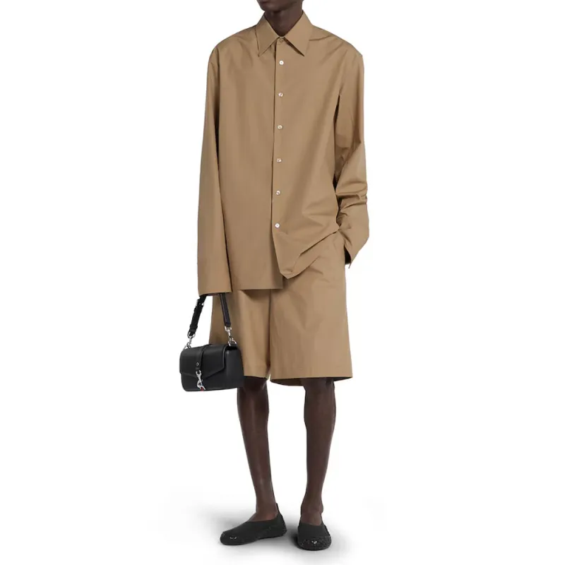GUCCI Logo embossed Cotton Shirt-1