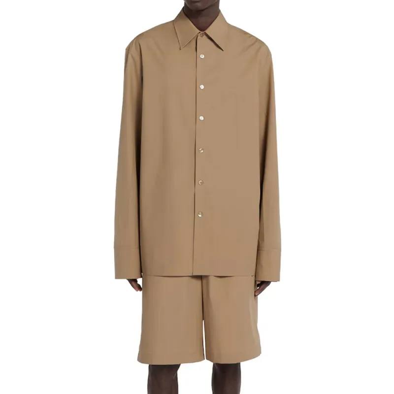 GUCCI Logo embossed Cotton Shirt-2