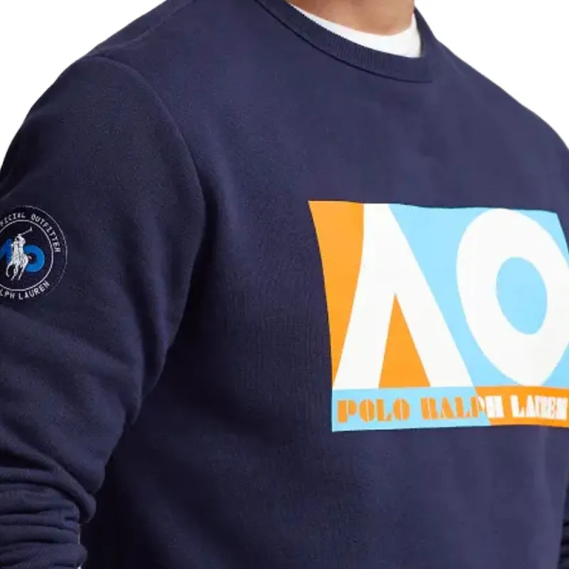 Polo Ralph Lauren Australian Open Fleece Sweatshirt Sweatshirt Men's Blue-4