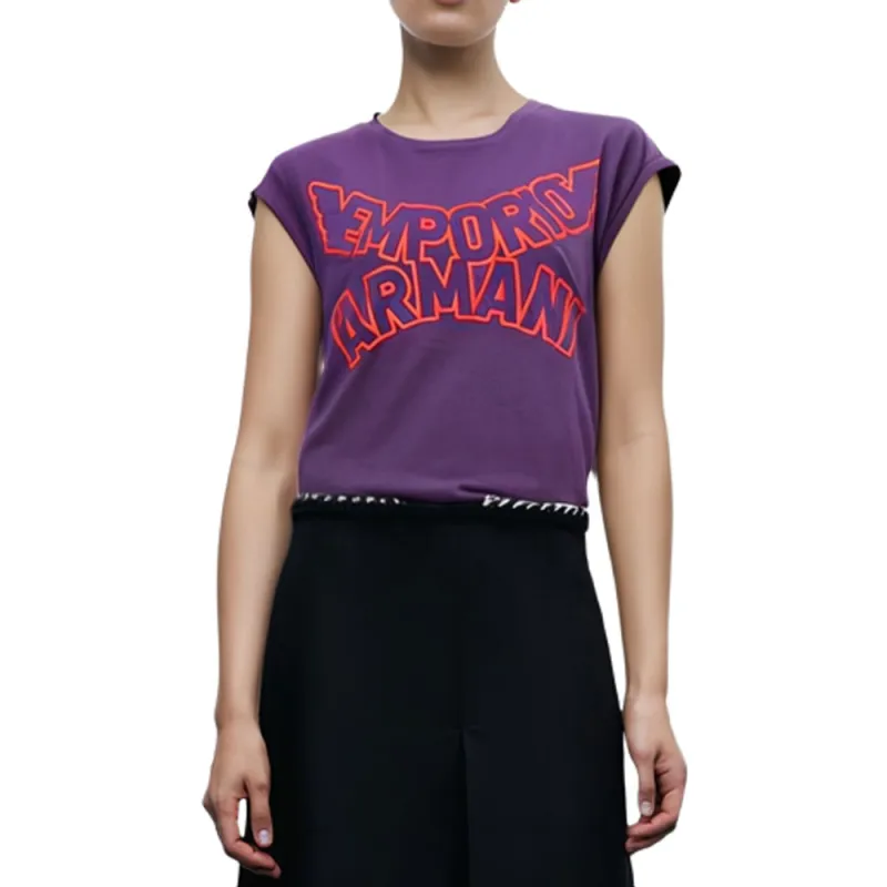 EMPORIO ARMANI T Shirts Women's Purple-2