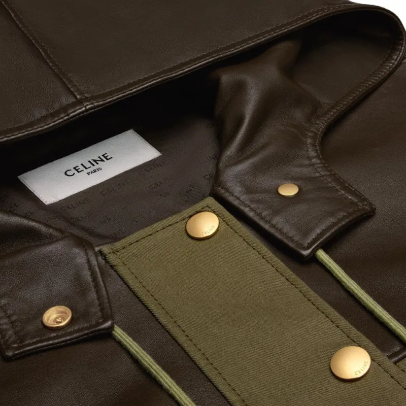 CELINE Parka In Soft Lambskin-2
