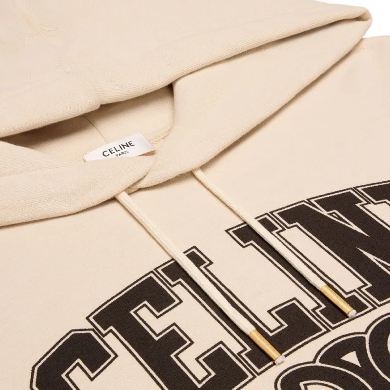 CELINE Oversized CELINE Hoodie In Cotton Fleece-6