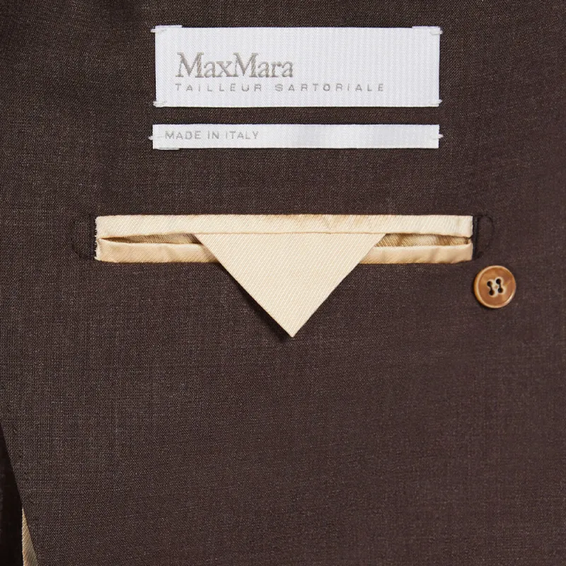MaxMara Corfu Double Breasted Long Sleeved Jacket-4