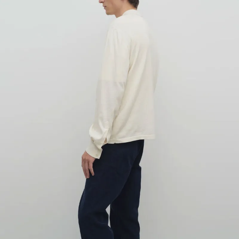 THE ROW Stafford Long Sleeved Polo Shirt-4
