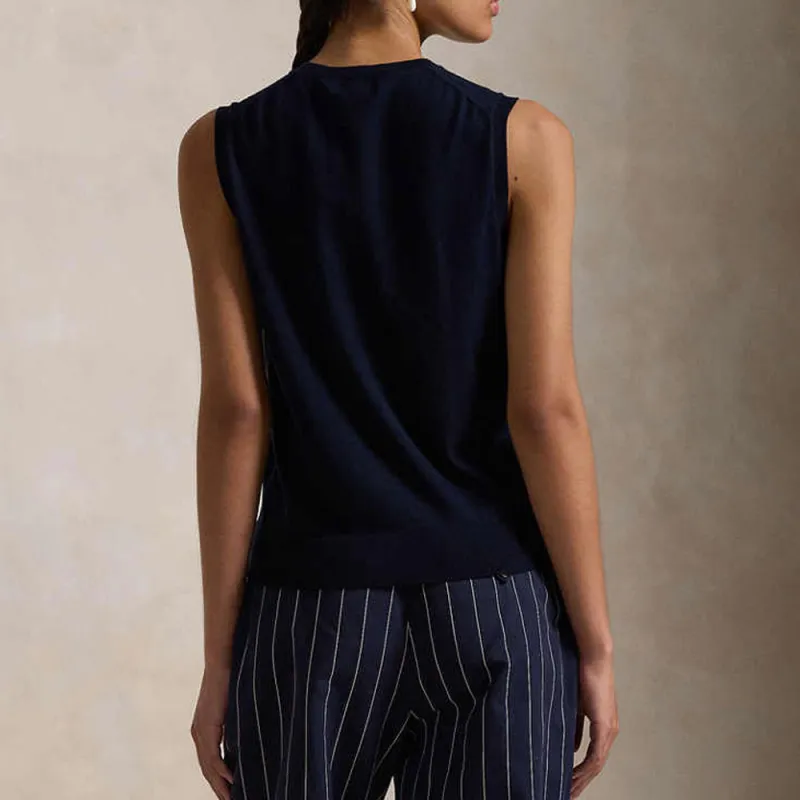 Polo Ralph Lauren SS25 Tank Top Women's Dark Blue-2