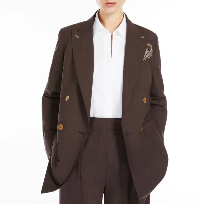 MaxMara Corfu Double Breasted Long Sleeved Jacket-1