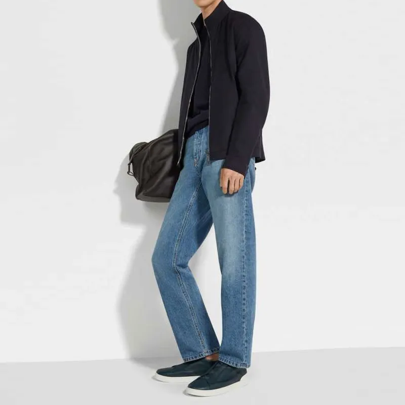 Zegna FW24 Jackets Coats Men's Marine Blue-2