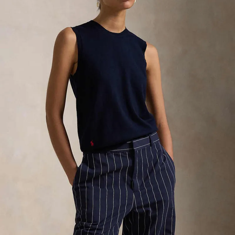 Polo Ralph Lauren SS25 Tank Top Women's Dark Blue-3