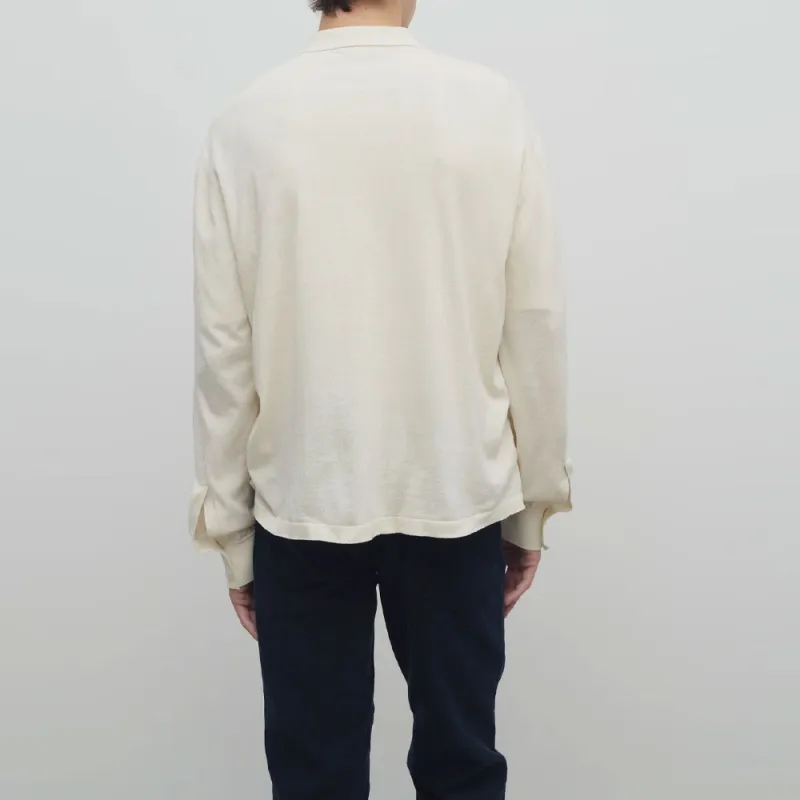 THE ROW Stafford Long Sleeved Polo Shirt-3
