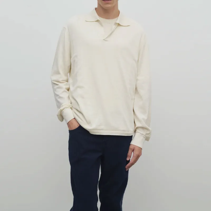 THE ROW Stafford Long Sleeved Polo Shirt-2