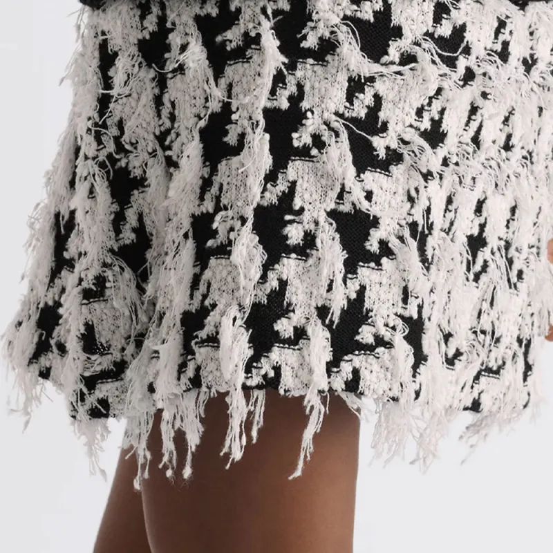 DIOR SS25 Spring Summer Ready to Wear Collection Casual Short Skirts Women's Black White-4