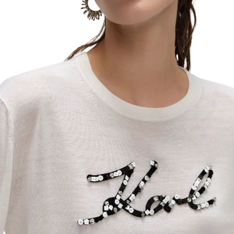KARL LAGERFELD SS24 Sweater Women's White-5