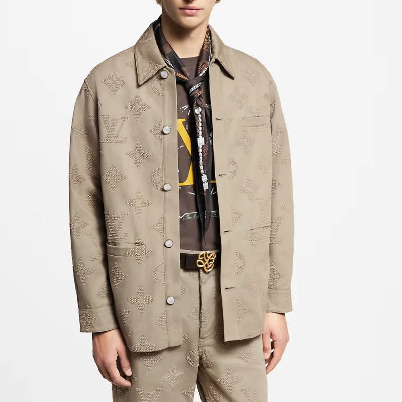 LOUIS VUITTON Monogram Embroidered Chic Overshirt-1
