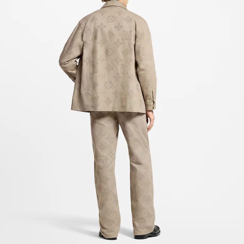 LOUIS VUITTON Monogram Embroidered Chic Overshirt-3