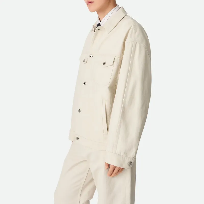 Bottega Veneta SS25 Denim Jacket Men's White-3