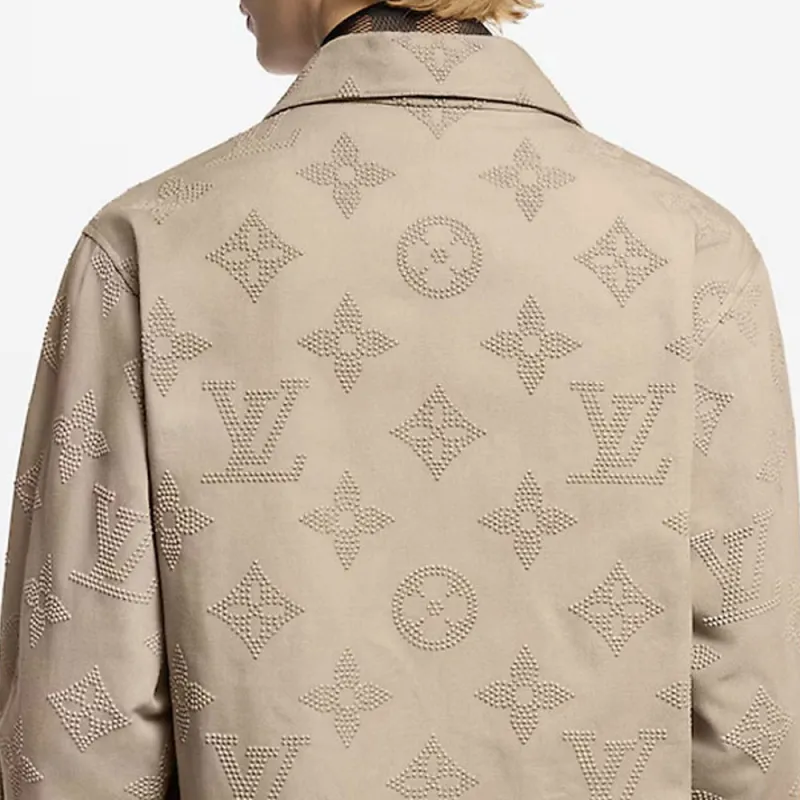 LOUIS VUITTON Monogram Embroidered Chic Overshirt-5
