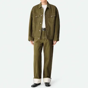 Bottega Veneta Turned Up Hem Wide Leg Jeans