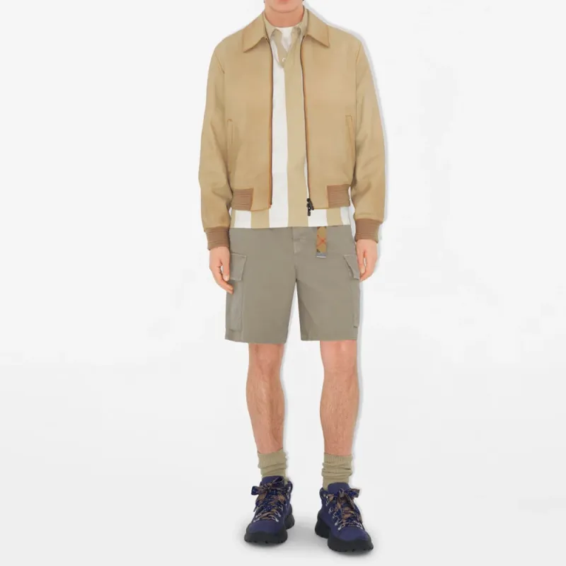 Burberry Casual Shorts Men's Gray Green-1
