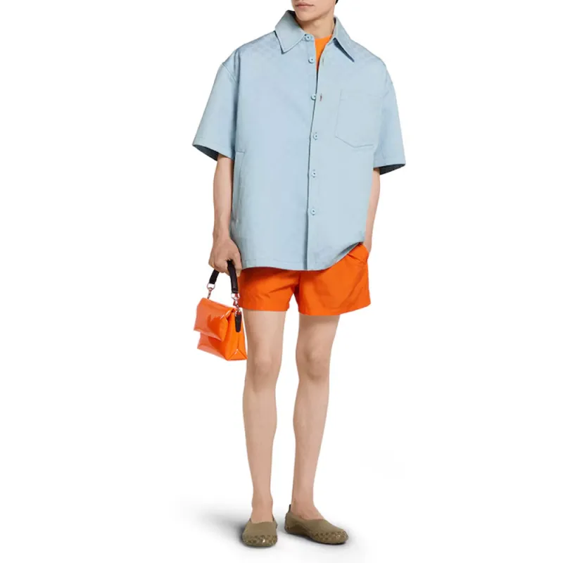 GUCCI Oversize Gg Short Sleeve Shirt-1