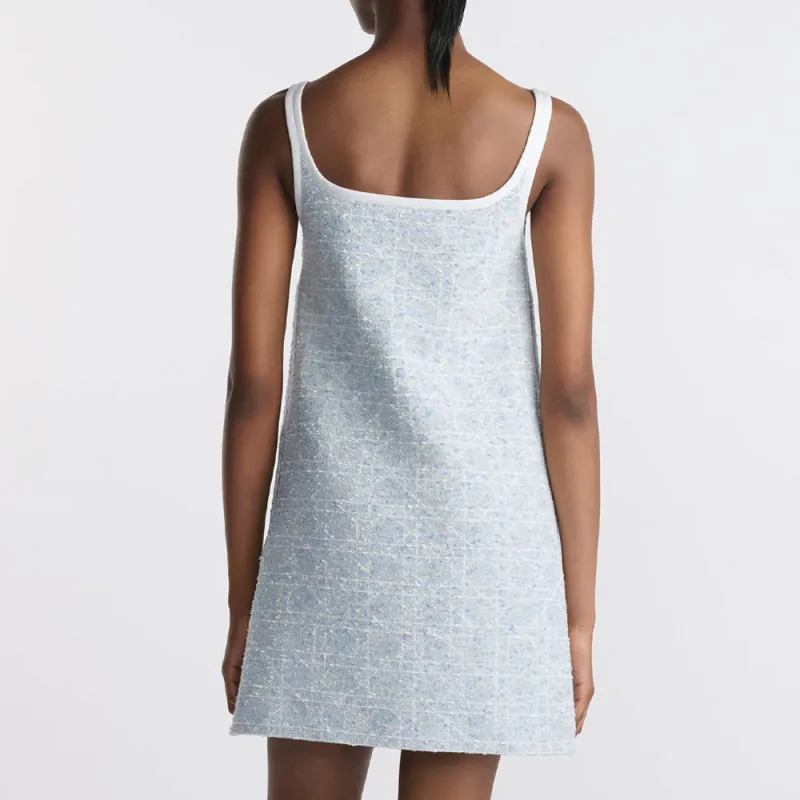 DIOR SS25 Slip Dresses Women's Sky Blue-3